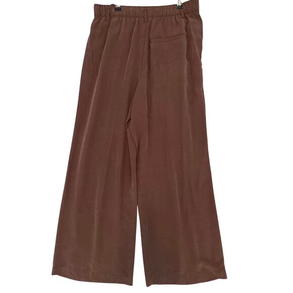 MSRP $128 NWT Free People Nothin To Say SUPER SOFT Pleated Trouser Size L - Picture 7 of 11